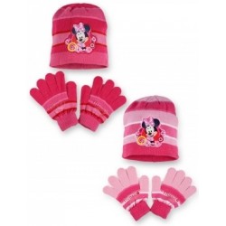Detská čiapka + rukavice Minnie Mouse